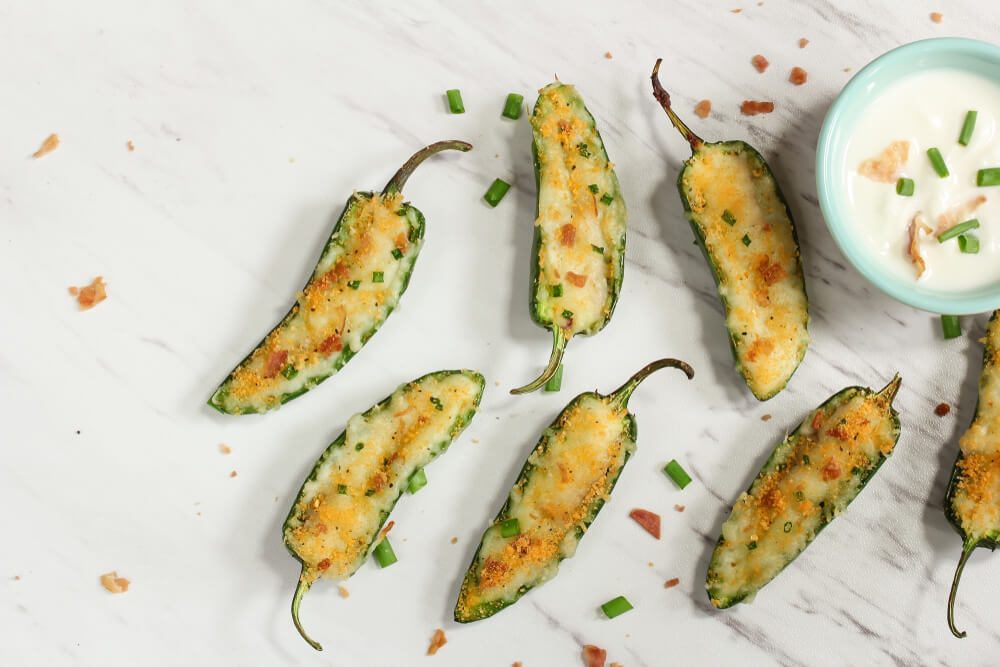 Homemade Jalapeno Poppers With White Dipping Sauce/ Game Day Party Appetizer